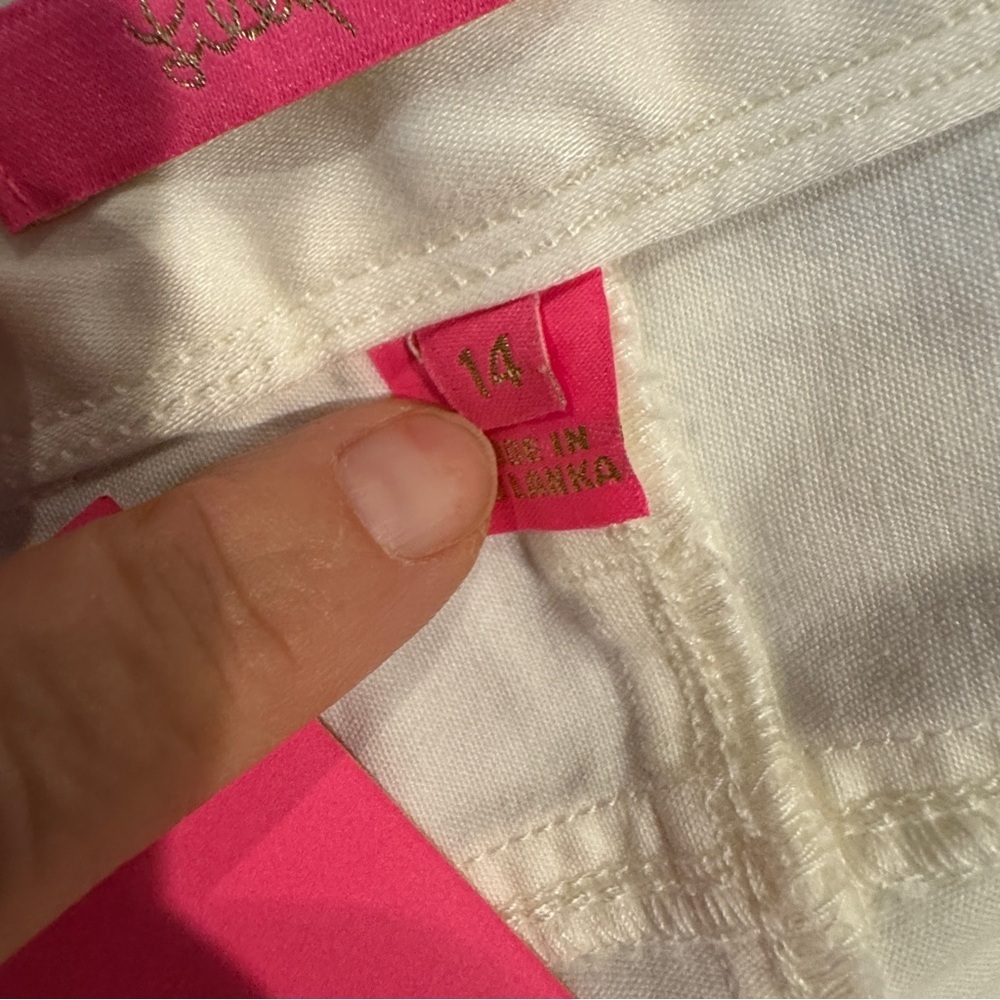 Lilly Pulitzer Worth Skinny Pants with Side Stripe Detail Size 14 - Picture 6 of 8